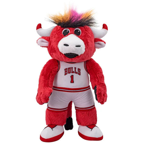 Chicago Bulls - Benny The Bull - 10" Mascot Plush Figure (White Jersey)