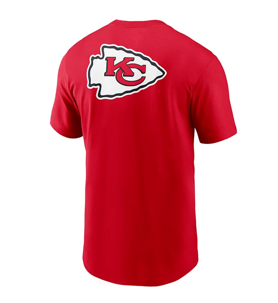 NFL Rewind Front and Back Hit Essential Cotton Tee - Kansas City Chiefs