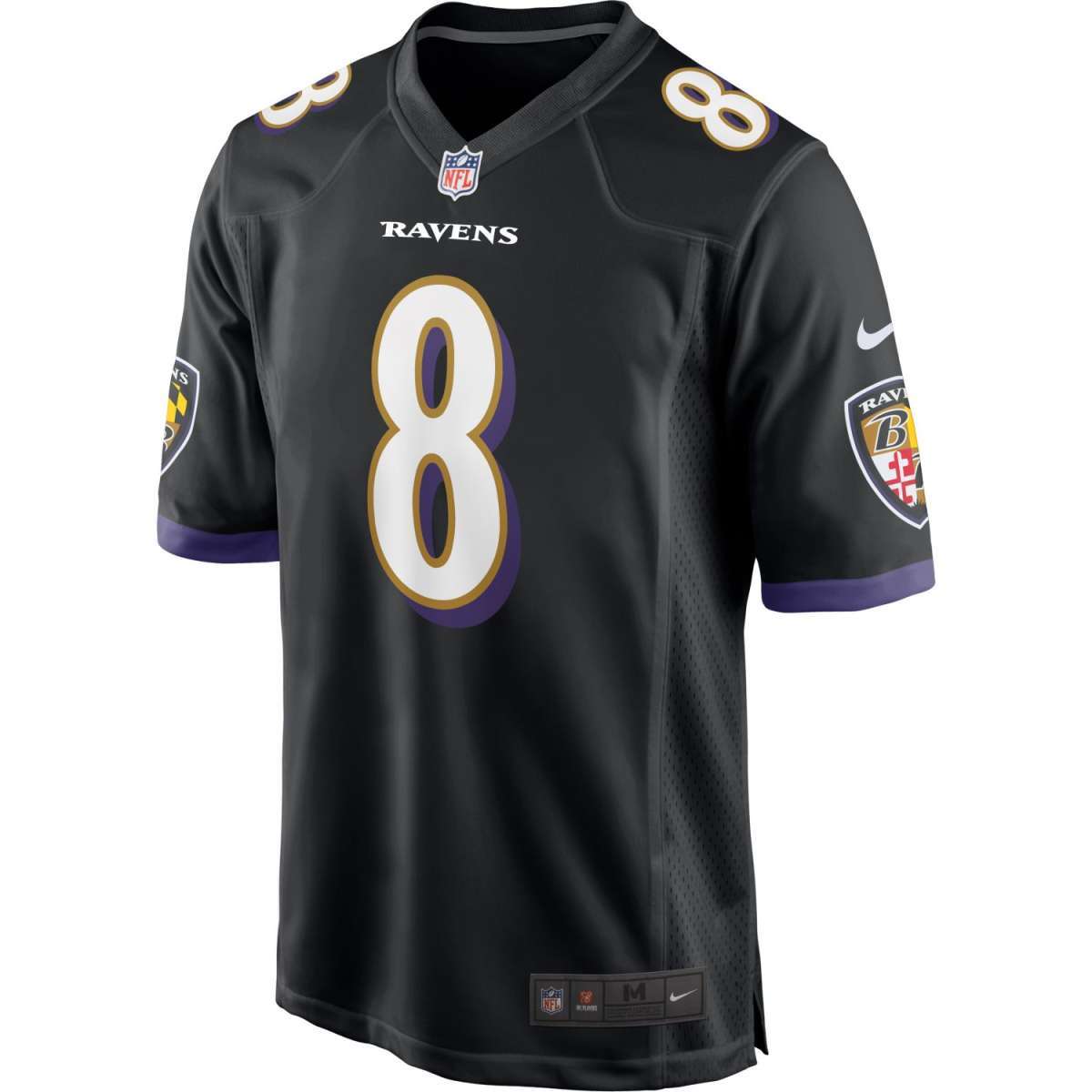 Baltimore Ravens - Nike Alternate Game Jersey Black - Lamar Jackson