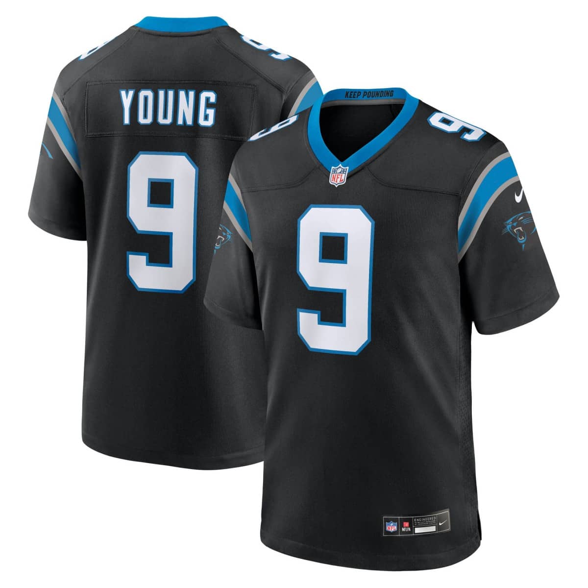 Carolina Panthers - Nike Game Home Jersey - Black - Bryce Young 9