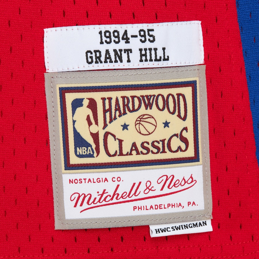 Swingman Jersey – DETROIT PISTONS – GRANT HILL 1998