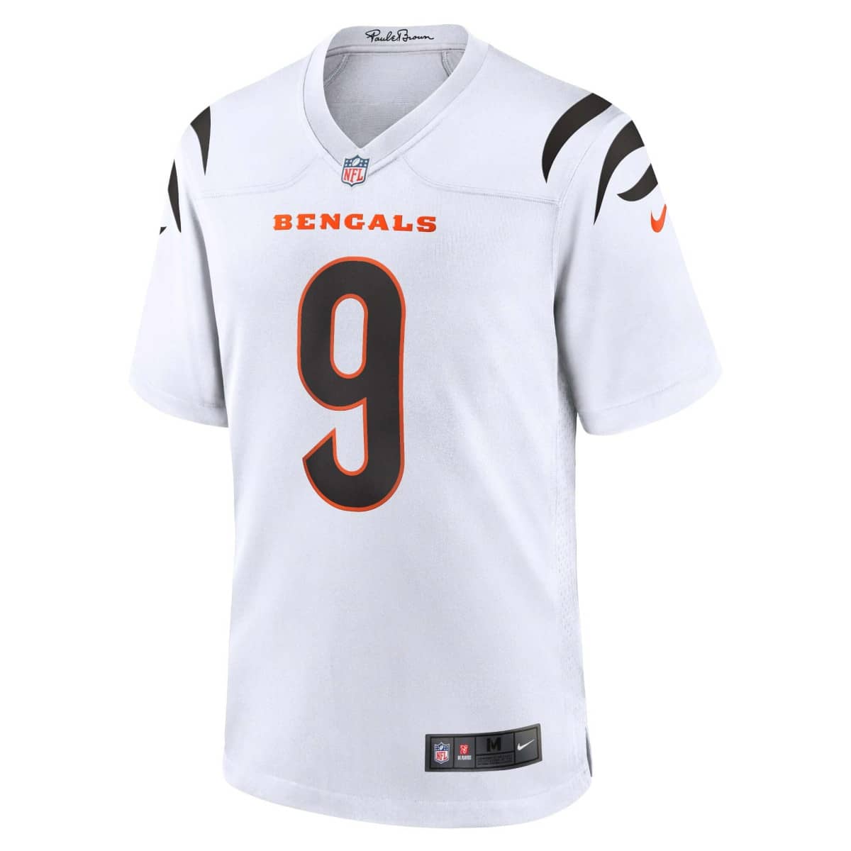 Cincinnati Bengals - Nike Game Road Jersey - White- Joe Burrow 9