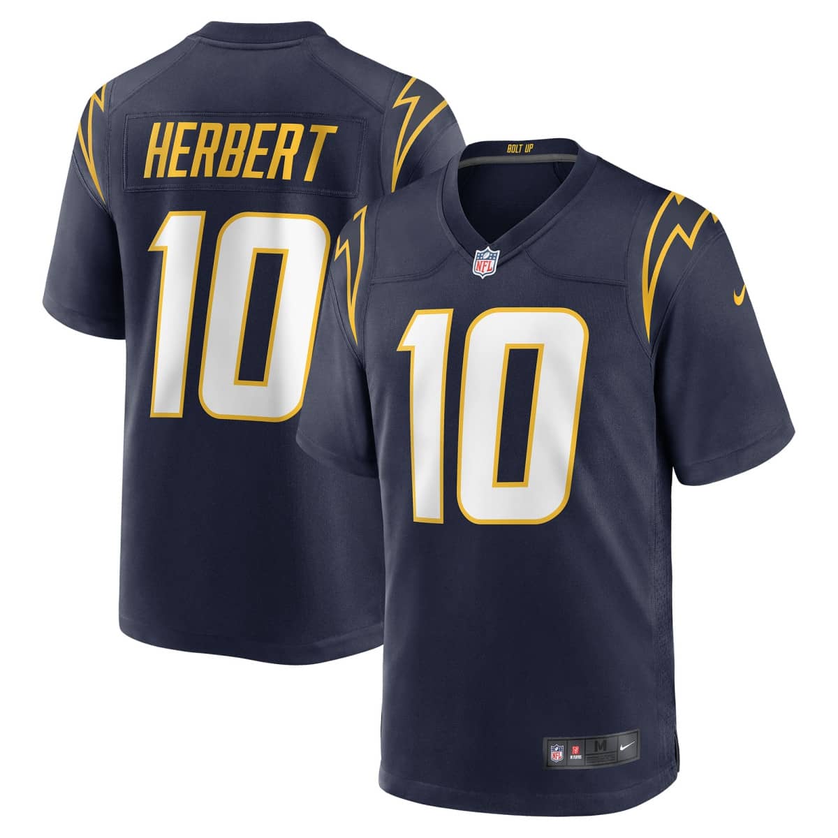Los Angeles Chargers - Nike Alternate Game Jersey - College Navy - Justin Herbert 10