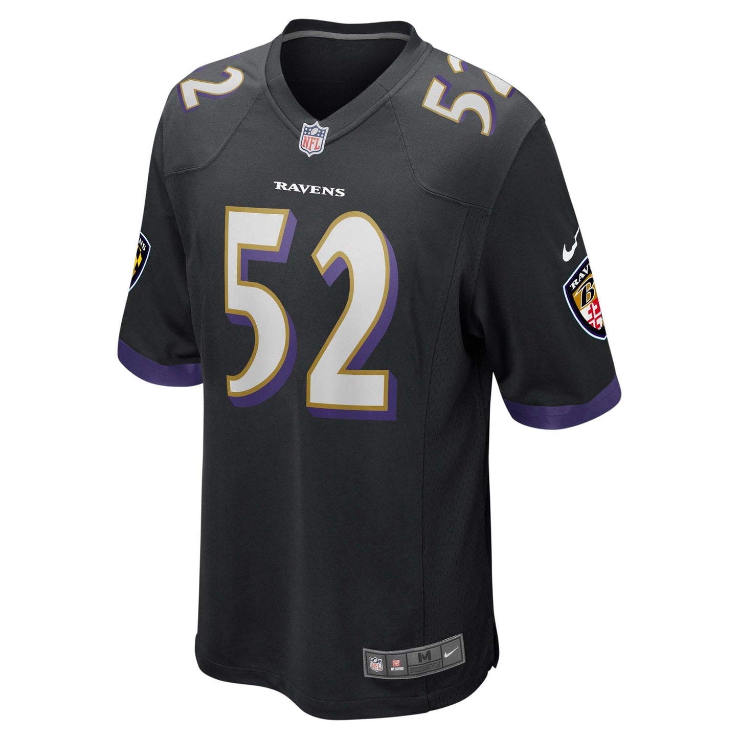 Baltimore Ravens - Nike Alternate Game Jersey - Black -Throwback Player Ray Lewis 52