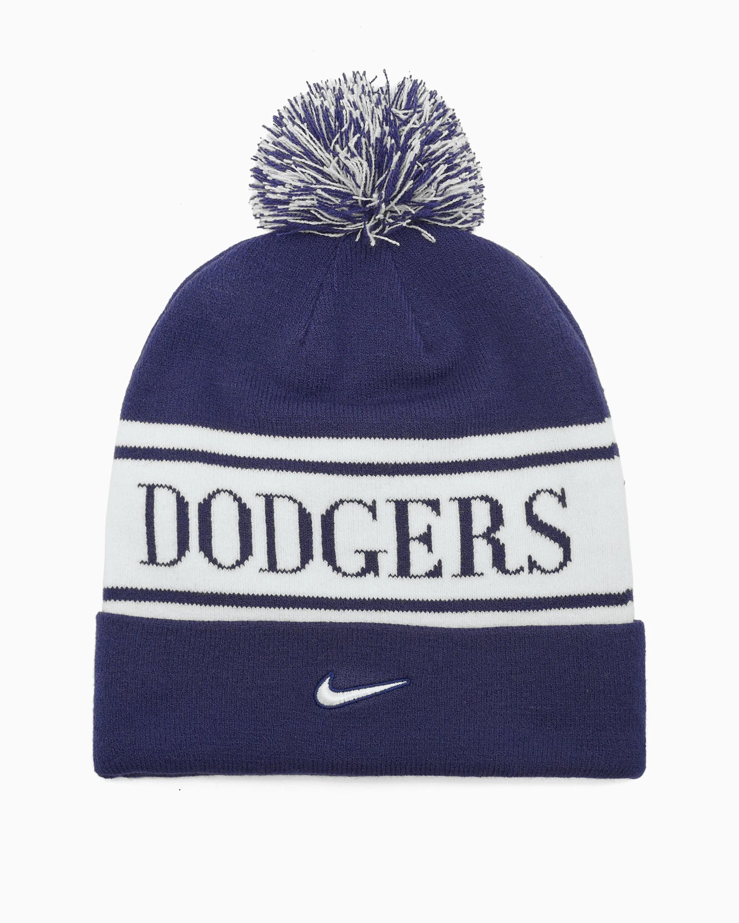 MLB Peak Standard Cuff Pom Beanie - Los Angeles Dodgers