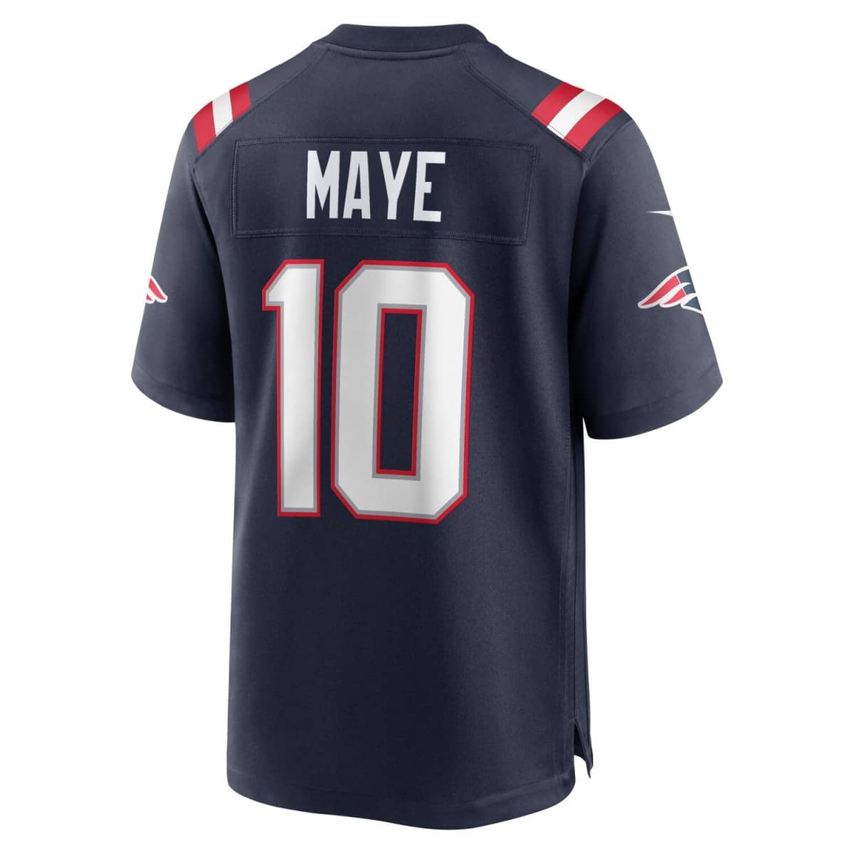 New England Patriots Nike Game Jersey Home - College Navy - Drake Maye 10