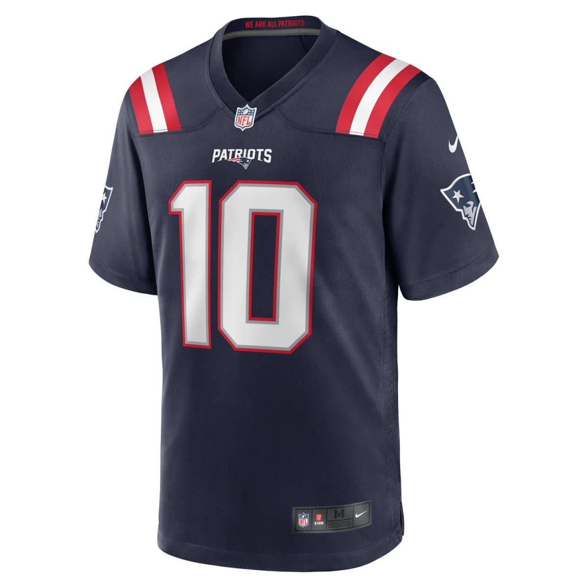 New England Patriots Nike Game Jersey Home - College Navy - Drake Maye 10