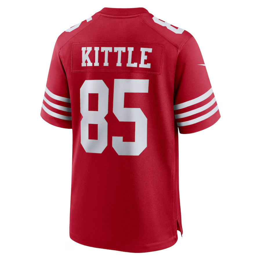 San Francisco 49ers Nike Game Home Jersey - Gym Red - George Kittle 85