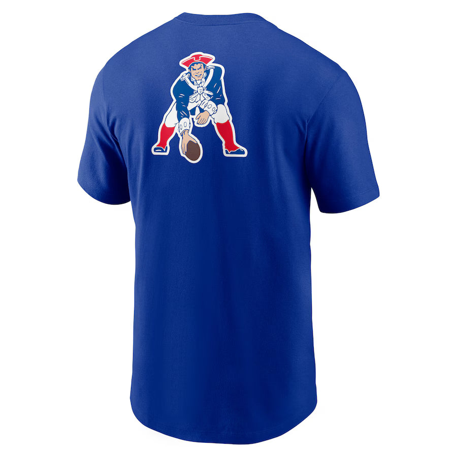 NFL Rewind Front and Back Hit Essential Cotton Tee - New England Patriots