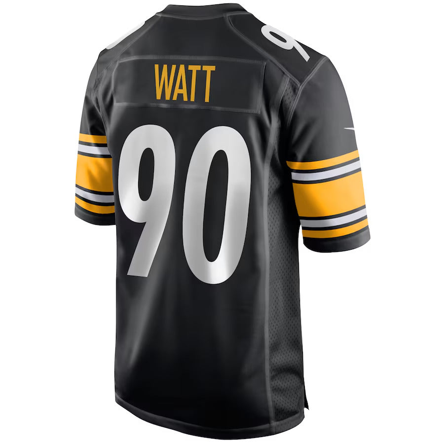 Pittsburgh Steelers Nike Game Home Jersey - Black - T.J. Watt 90