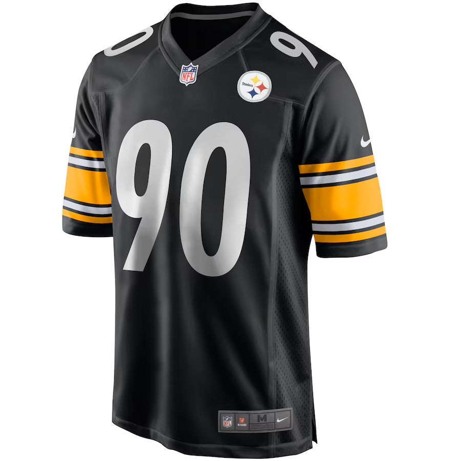 Pittsburgh Steelers Nike Game Home Jersey - Black - T.J. Watt 90