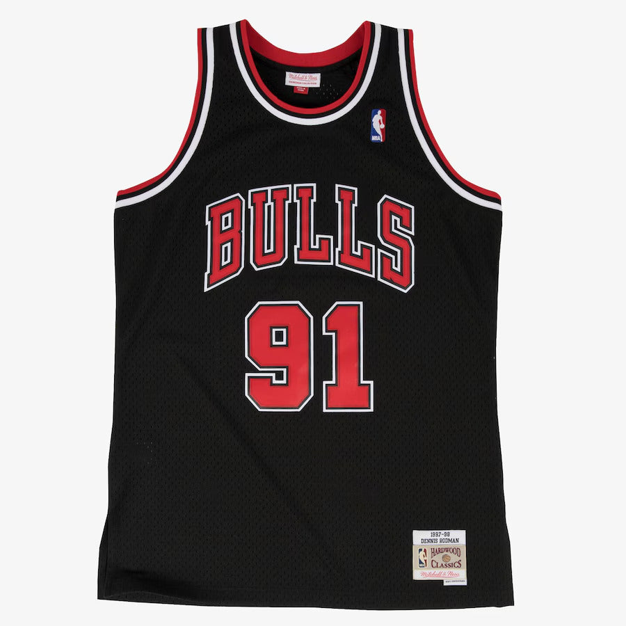 Swingman Jersey – CHICAGO BULLS – DENNIS RODMAN 1997 BLACK