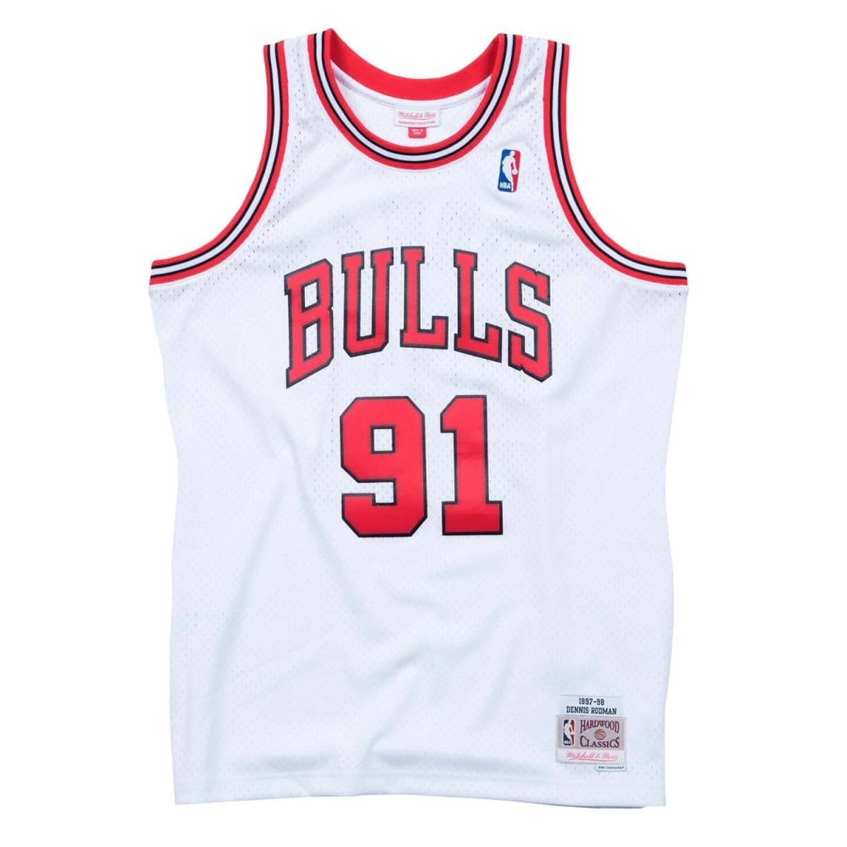 Swingman Jersey - CHICAGO BULLS - DENNIS RODMAN 1997 - White