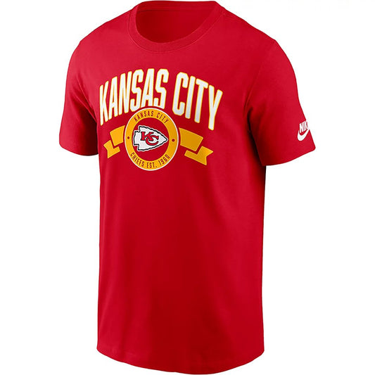 NFL  Rewind Front and Back Hit Essential Cotton Tee - Kansas City Chiefs