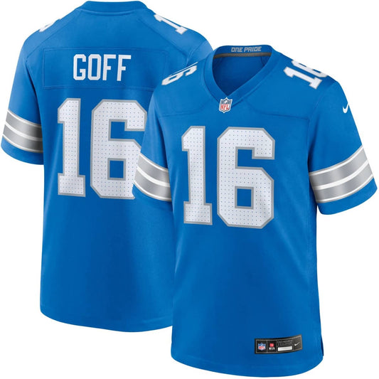 Detroit Lions- Nike Game Home Jersey - Blue Spark- Jared Goff 16