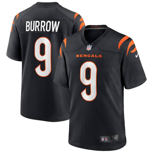 Cincinnati Bengals Nike Game Jersey Home - Black - Joe Burrow 9