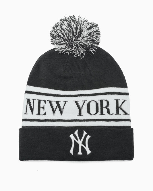 MLB  Peak Standard Cuff Pom Beanie - New York Yankees
