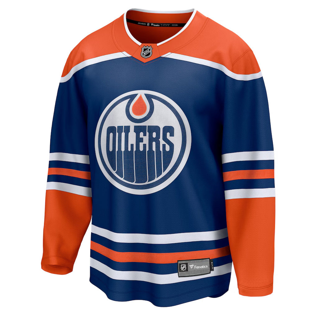 Edmonton 0ilers Royal Home Breakaway Blank Jersey