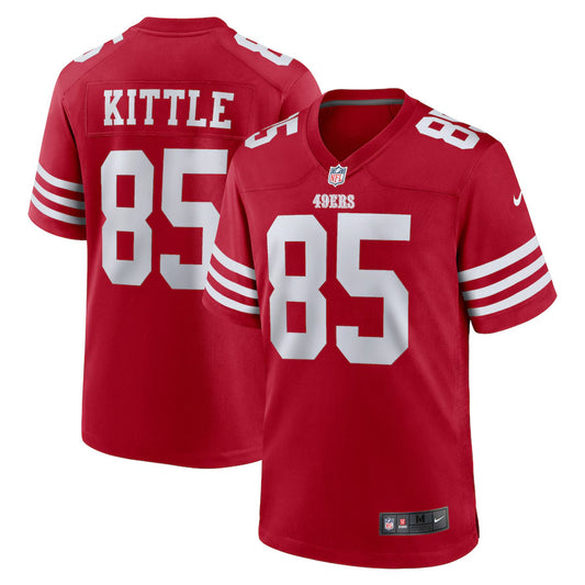 San Francisco 49ers Nike Game Home Jersey - Gym Red - George Kittle 85
