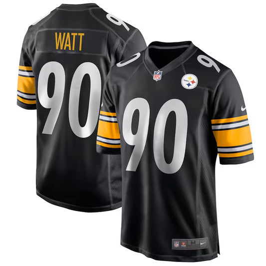 Pittsburgh Steelers Nike Game Home Jersey - Black - T.J. Watt 90