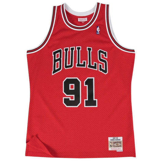 Swingman Jersey - CHICAGO BULLS - DENNIS RODMAN 1997 - Red